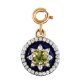 Lapis Lazuli, Peridot and White Zircon 4.00 ctw Charm in Vermeil Yellow Gold Over Sterling Silver - Sticky add to cart bar