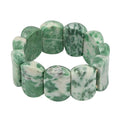 Green Jasper Beaded Stretch Bracelet 405.00 ctw - Sticky add to cart bar