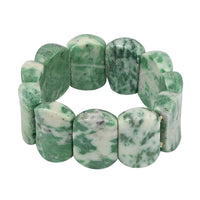 Green Jasper Beaded Stretch Bracelet 405.00 ctw