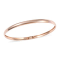 14K Rose Gold Over Sterling Silver Bangle Bracelet (8.00 In) 3 Grams - Sticky add to cart bar
