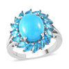 AMERICAN Natural Sleeping Beauty Turquoise & Malgache Neon Apatite