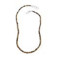 Schalenblende Round Shape Beaded Necklace 18 Inches in Platinum Over Sterling Silver 100.00 ctw - Sticky add to cart bar