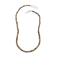 Schalenblende Round Shape Beaded Necklace 18 Inches in Platinum Over Sterling Silver 100.00 ctw