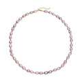Peach Freshwater Pearl 6-8mm Necklace (18-20 Inches) in Goldtone - Sticky add to cart bar