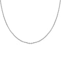 Sterling Silver 1.34mm Micro Paper Clip Chain Necklace (24 Inches) with Bolo Extender (2.75 g) - Sticky add to cart bar