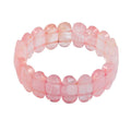 Galilea Rose Quartz Beaded Stretch Bracelet in Sterling Silver 260.00 ctw - Sticky add to cart bar