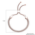 Fancy Mesh Chain Bracelet with Adjustable Ball in ION Plated RG Stainless Stee - Sticky add to cart bar