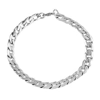 7.75mm Cuban Link Bracelet in Stainless Steel (8.00 In) 15.20 Grams