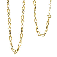 Maestro Gold Collection  Italian 14K Yellow Gold Wave Grumetta Chain Necklace (18-20 Inches) (4.6mm, 4.23 Grams)