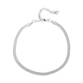 Herringbone Chain Anklet 9 Inches in Stainless Steel - Sticky add to cart bar