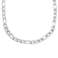 8mm Figaro Necklace in Stainless Steel 42.30 Grams 24 Inches - Sticky add to cart bar