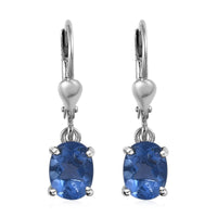 Color Change Fluorite Lever Back Earrings in Platinum Over Sterling Silver 3.00 ctw