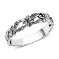 BALI LEGACY Sterling Silver Floral Band Ring (Size 10.0) (2.75 g) - Sticky add to cart bar