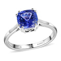 Certified & Appraised ILIANA 18K White Gold AAA Tanzanite Solitaire Ring (Size 10.0) 3 Grams 1.90 ctw - Sticky add to cart bar