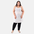 Tamsy White Poly Knitted Sleeveless Camisole - One Size Fits Most - Sticky add to cart bar