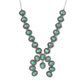 Artisan Crafted Sonoran Gold Turquoise Necklace 18 Inches in Sterling Silver 11.85 ctw - Sticky add to cart bar