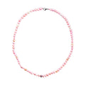 Pink and White Freshwater Pearl Necklace (24 Inches) in Stainless Steel 220.00 ctw , Tarnish-Free, Waterproof, Sweat Proof Jewelry - Sticky add to cart bar