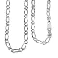 Italian Sterling Silver 9mm Flat Link Necklace 20 Inches 7.7 Grams - Sticky add to cart bar