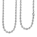 Italian Rhodium Over Sterling Silver 9mm Necklace 20 Inches 11.4 Grams - Sticky add to cart bar