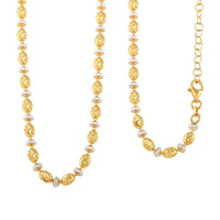 Italian Rhodium Over Sterling Silver 9mm Saturno Necklace (18-20 Inches) (12.5 g)