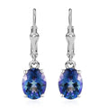 Brazilian Periwinkle Bloom Petalite Lever Back Earrings in Platinum Over Sterling Silver 2.75 ctw - Sticky add to cart bar