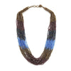 Blue & Brown Seed Bead