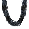 Gray & Black Seed Bead