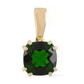 Certified & Appraised Luxoro 10K Yellow Gold AAA Chrome Diopside Solitaire Pendant 1.60 ctw - Sticky add to cart bar
