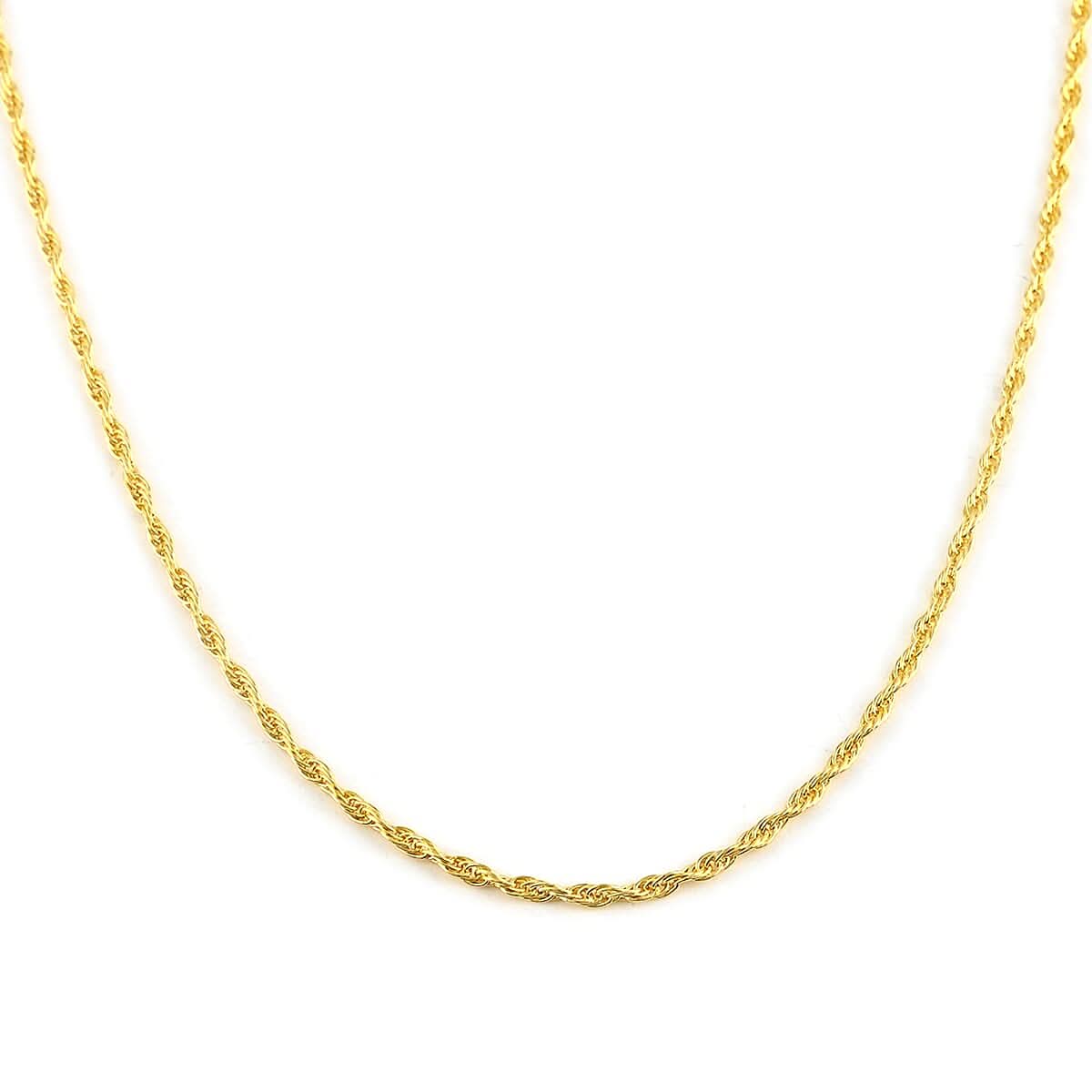 14K Yellow Gold Over Sterling Silver Adjustable Bolo Rope Chain 24 Inches 3 Grams
