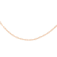 Italian 14K Rose Gold Over Sterling Silver Anchor Chain 24 Inches 2.70 Grams
