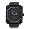 STRADA Japanese Movement Octagonal Dial Sports Watch with Black Silicone Strap - Sticky add to cart bar