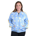 JUICY COUTURE Multi Color Floral Zip-up Jacket - XL - Sticky add to cart bar