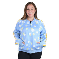 JUICY COUTURE Multi Color Floral Zip-up Jacket - XL