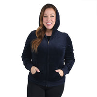 JUICY COUTURE Navy Zip-up Jacket - L