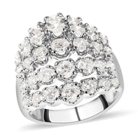 NY Closeout 14K White Gold Diamond Ring 6.7 Grams 2.50 ctw