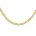 14K Yellow Gold 4.5mm Herringbone Necklace 24 Inches 10.80 Grams - Sticky add to cart bar