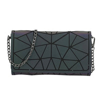 YOUZEY Multi Color Vegan Leather Triangle Irridescent Holographic Wallet