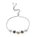 GP Special Sea Life Diamond Collection Blue and Yellow Diamond and Diamond Bolo Bracelet in Platinum Over Sterling Silver 0.50 ctw - Sticky add to cart bar