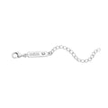 Rhodium Over Sterling Silver 9mm Lobster Lock with MOM Tag Extender Chain (2 In) - Sticky add to cart bar