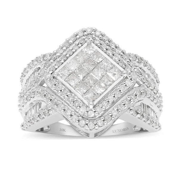 10K White Gold G-H I3 Diamond Ring 6.70 Grams 2.00 ctw - Product card gallery slide 1 (9431329079551)