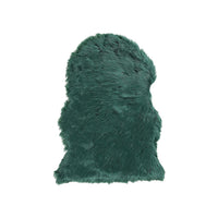 HOMESMART Light Green Faux Fur Carpet (23.6"x35.4")