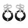 Karis Fancy Snake Earrings in Platinum Bond - Sticky add to cart bar