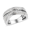 DOORBUSTER Diamond Ring in Platinum Over Sterling Silver 0.50 ctw - Sticky add to cart bar