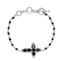 KARIS Mozambique Garnet Cross Adjustable Bracelet (6.50-8In) with Toggle Clasp in 18K Rose Gold Plated 9.90 ctw - Sticky add to cart bar