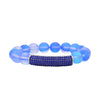 Blue Aurora Borealis Glass