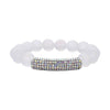 White Aurora Borealis Glass