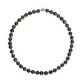 Bronzite Beaded Necklace 20 Inches in Rhodium Over Sterling Silver 439.00 ctw - Sticky add to cart bar