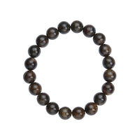 Bronzite 184.00 ctw Beaded Stretch Bracelet