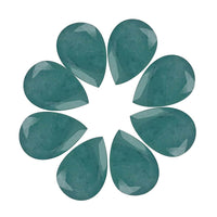AAA Grandidierite Set of 8 (Pear 7x5 mm) 5.40 ctw Loose Gemstone