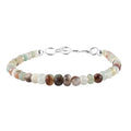 Natural Zimbaprase Beaded Bracelet, Zimbaprase Bracelet, Beads Bracelet, Sterling Silver Bracelet (7.25 In) 33.10 ctw - Sticky add to cart bar